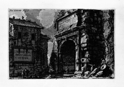 Boog van Titus door Giovanni Battista Piranesi